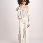 camicia con punto smoke NOVELLE PAPYRUS.ORANGE scarlett poppies 