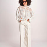 camicia con punto smoke NOVELLE PAPYRUS.ORANGE scarlett poppies 