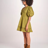 miniabito intrecciato OLGA KOMBU GREEN scarlett poppies 