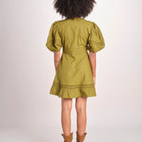 miniabito intrecciato OLGA KOMBU GREEN scarlett poppies 