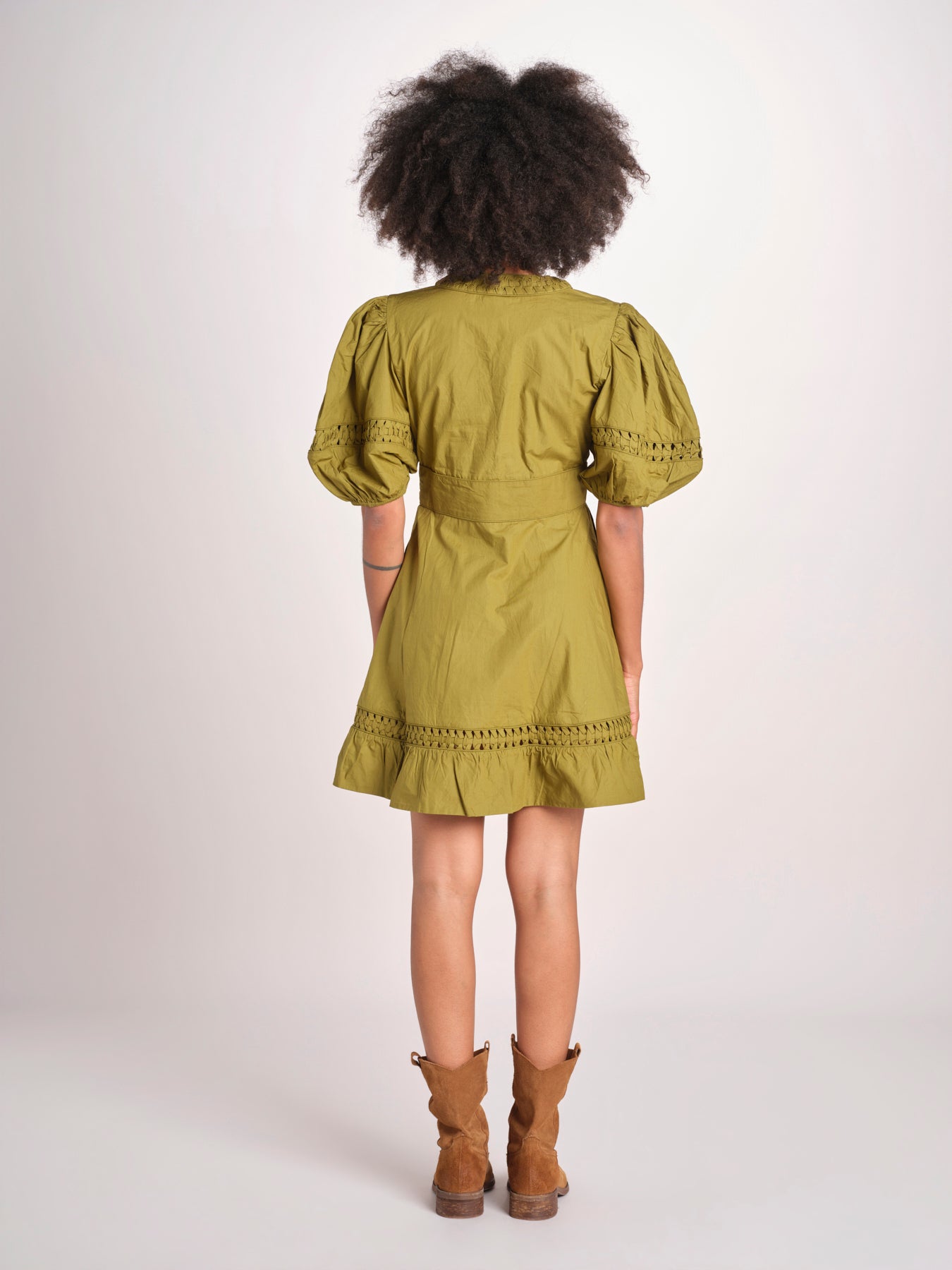 miniabito intrecciato OLGA KOMBU GREEN scarlett poppies 