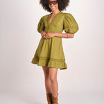 miniabito intrecciato OLGA KOMBU GREEN scarlett poppies 