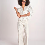 camicia con maniche a sbuffo TOMMIE CRISPY WHITE scarlett poppies 