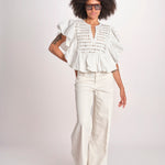 camicia con maniche a sbuffo TOMMIE CRISPY WHITE scarlett poppies 