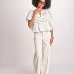 camicia con maniche a sbuffo TOMMIE CRISPY WHITE scarlett poppies 
