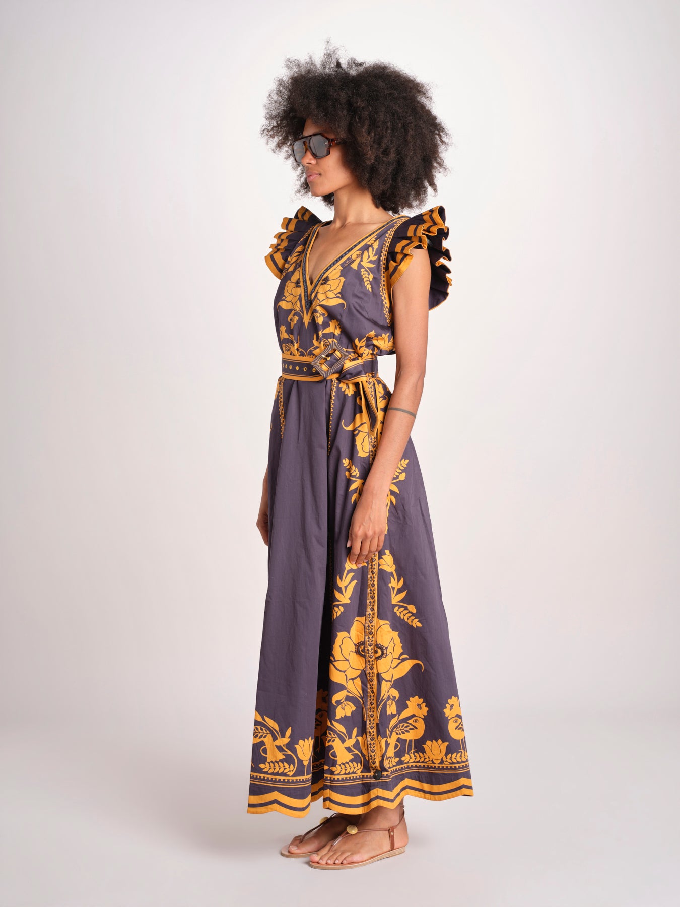 abito con stampe VALMIRA MIDNIGHT INK scarlett poppies 