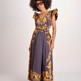 abito con stampe VALMIRA MIDNIGHT INK scarlett poppies 