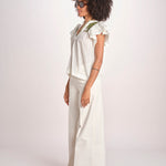 top con intarsio macrame VANIA PAPYRUS.CALLEGREEN scarlett poppies 