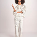 camicia con dettagli macrama VESMA PAPYRUS scarlett poppies 