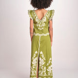 top con stampa a fiori VITTORE CALLA GREEN scarlett poppies 