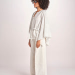 camicia a maniche lunghe WAGMA SIMPLY WHITE scarlett poppies 