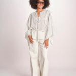 camicia a maniche lunghe WAGMA SIMPLY WHITE scarlett poppies 