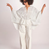 camicia a maniche lunghe WAGMA SIMPLY WHITE scarlett poppies 