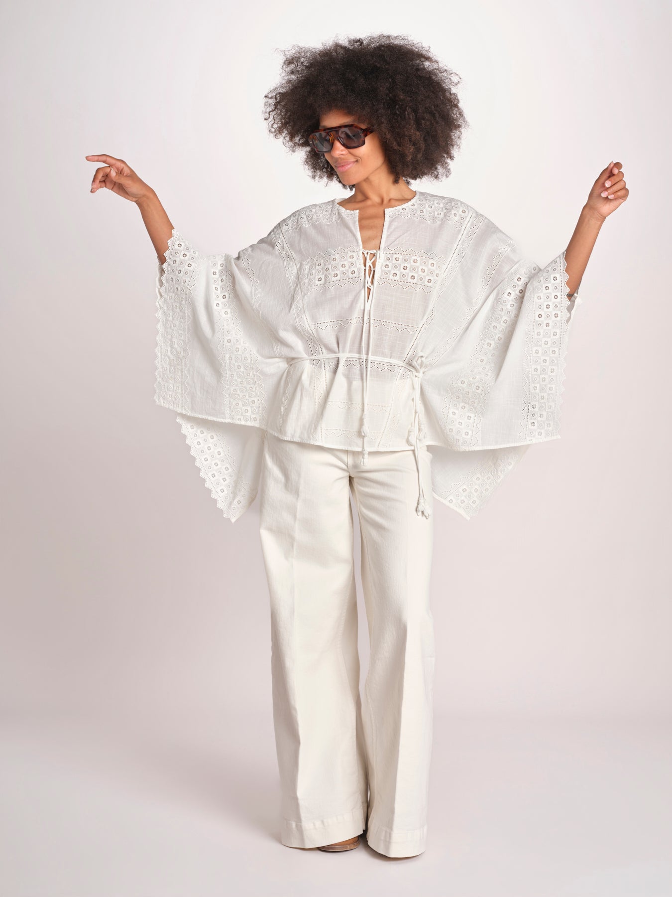 camicia a maniche lunghe WAGMA SIMPLY WHITE scarlett poppies 