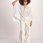 camicia a maniche lunghe WAGMA SIMPLY WHITE scarlett poppies 
