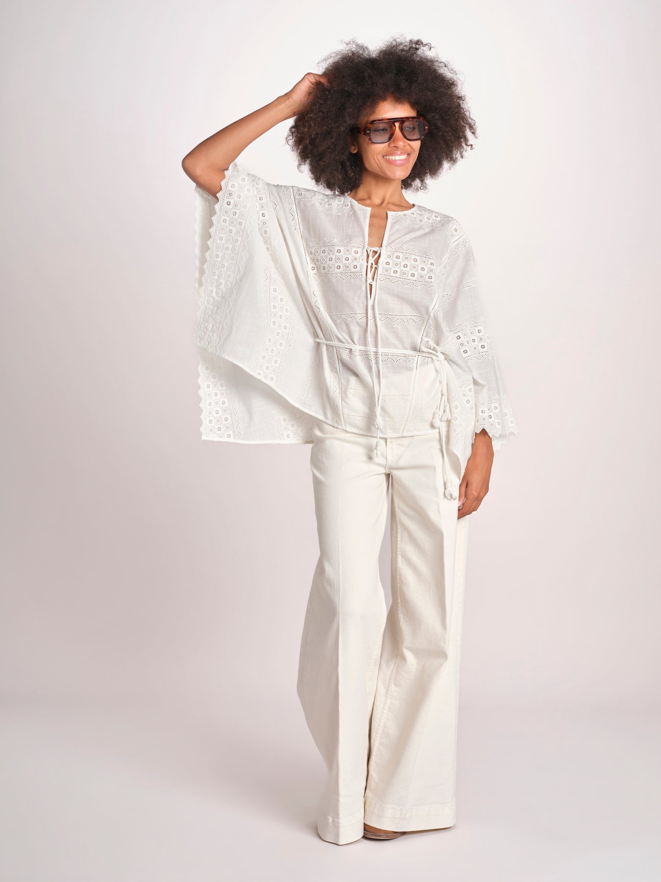camicia a maniche lunghe WAGMA SIMPLY WHITE scarlett poppies 