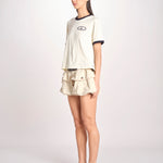 tshirt con profilo a contrasto 033 WHITE sea ny 