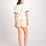 tshirt con profilo a contrasto 033 WHITE sea ny 