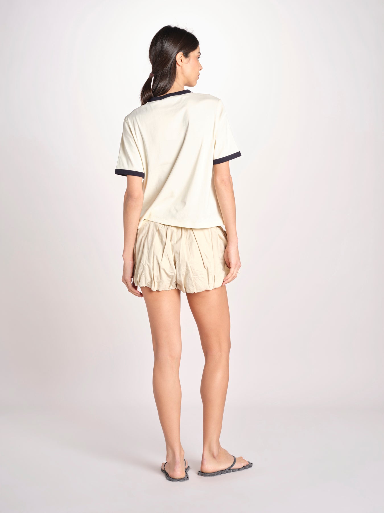tshirt con profilo a contrasto 033 WHITE sea ny 