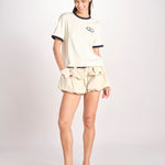 tshirt con profilo a contrasto 033 WHITE sea ny 