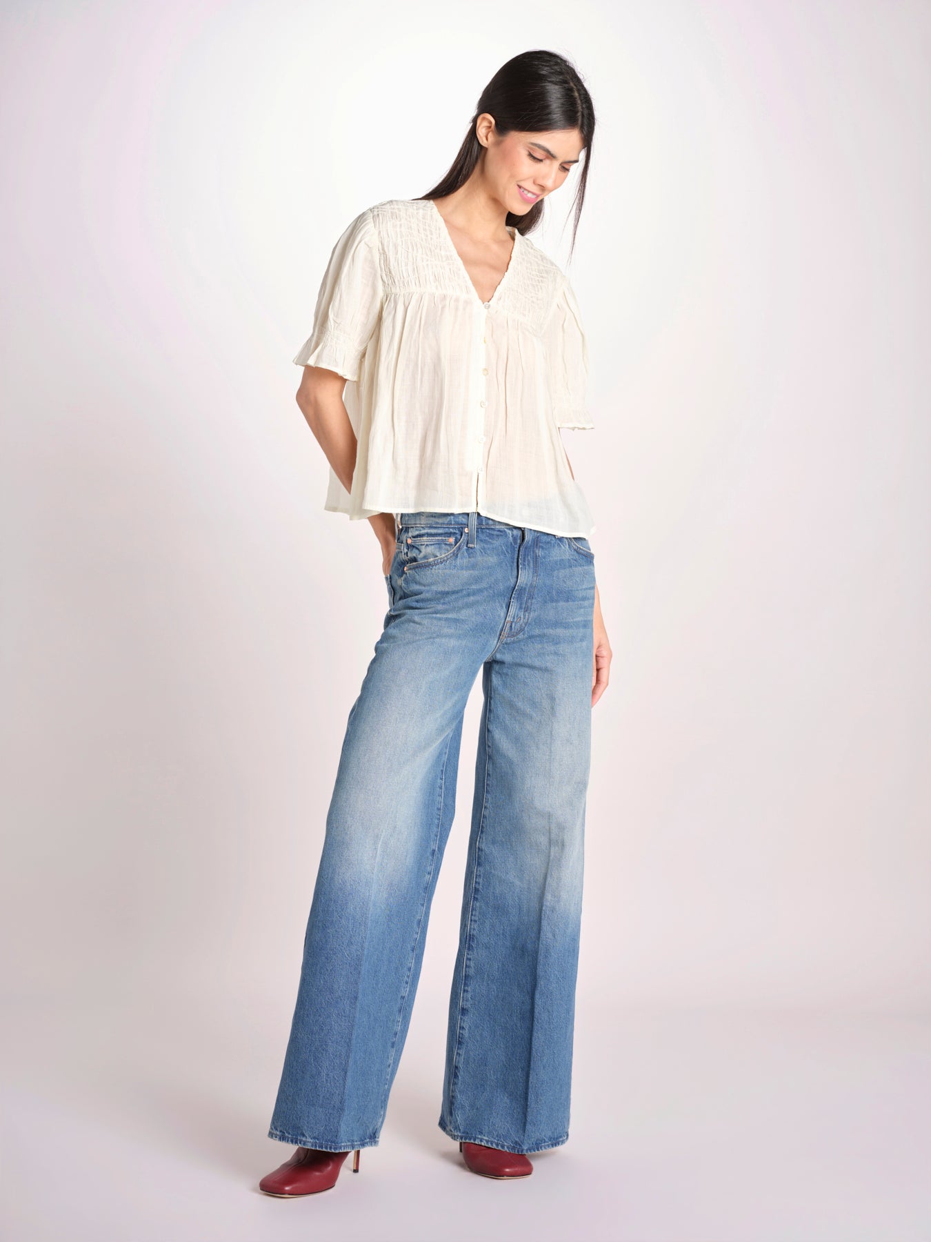 camicia m/c goffrata 038 CREAM sea ny 