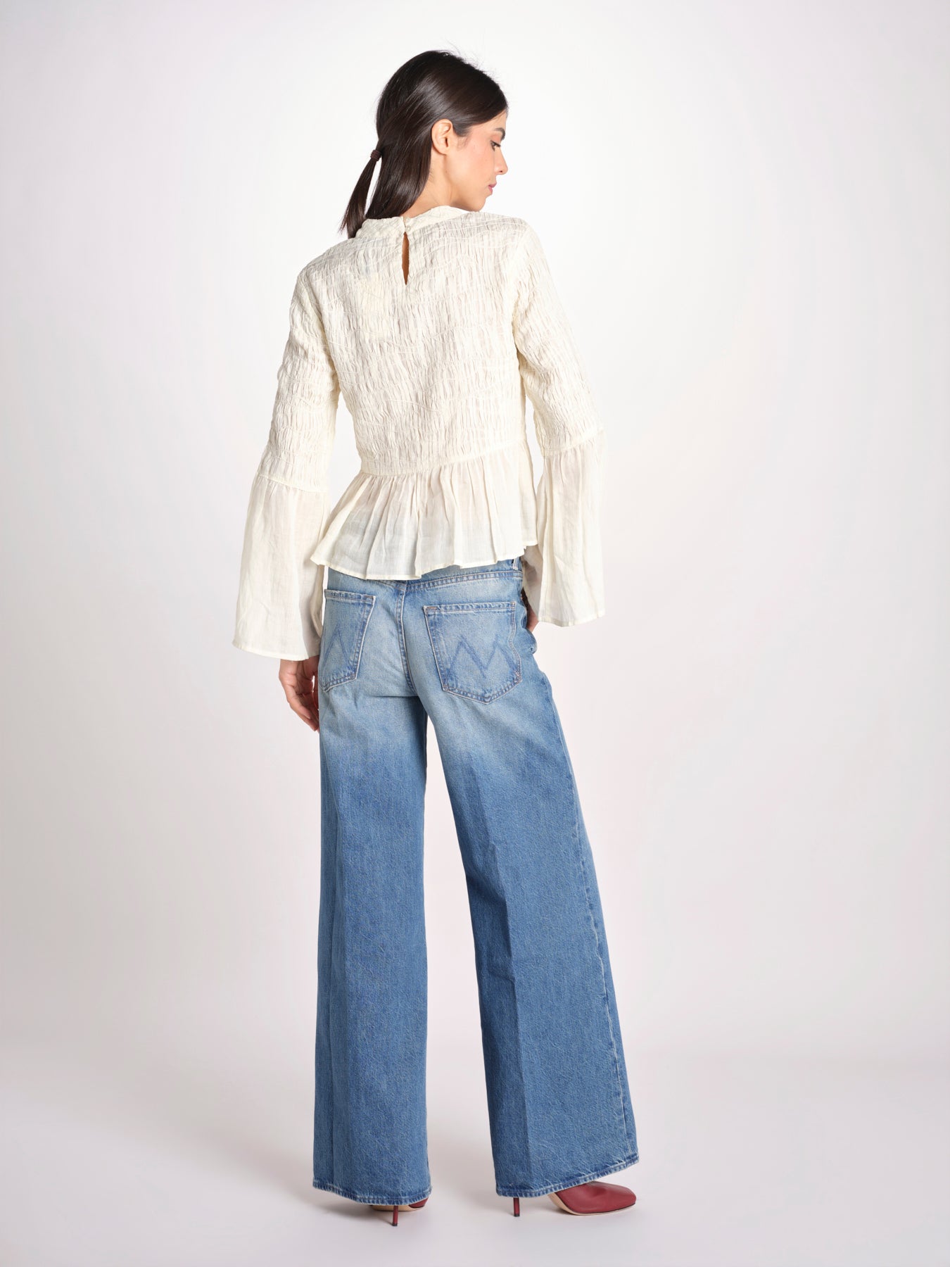 camicia m/l goffrata 039 CREAM sea ny 