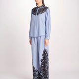 camicia a righe con ricamo 057 MULTI sea ny 