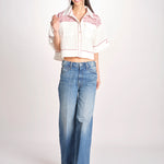 camicia m/c a punto croce 074 WHITE sea ny 