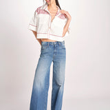 camicia m/c a punto croce 074 WHITE sea ny 