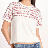 con ricamo punto croce 075 WHITE sea ny 