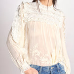 camicia in pizzo 084 CREAM sea ny 