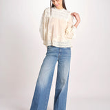 camicia in pizzo 084 CREAM sea ny 