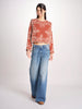 camicia m/l piu ricamo fiorellini