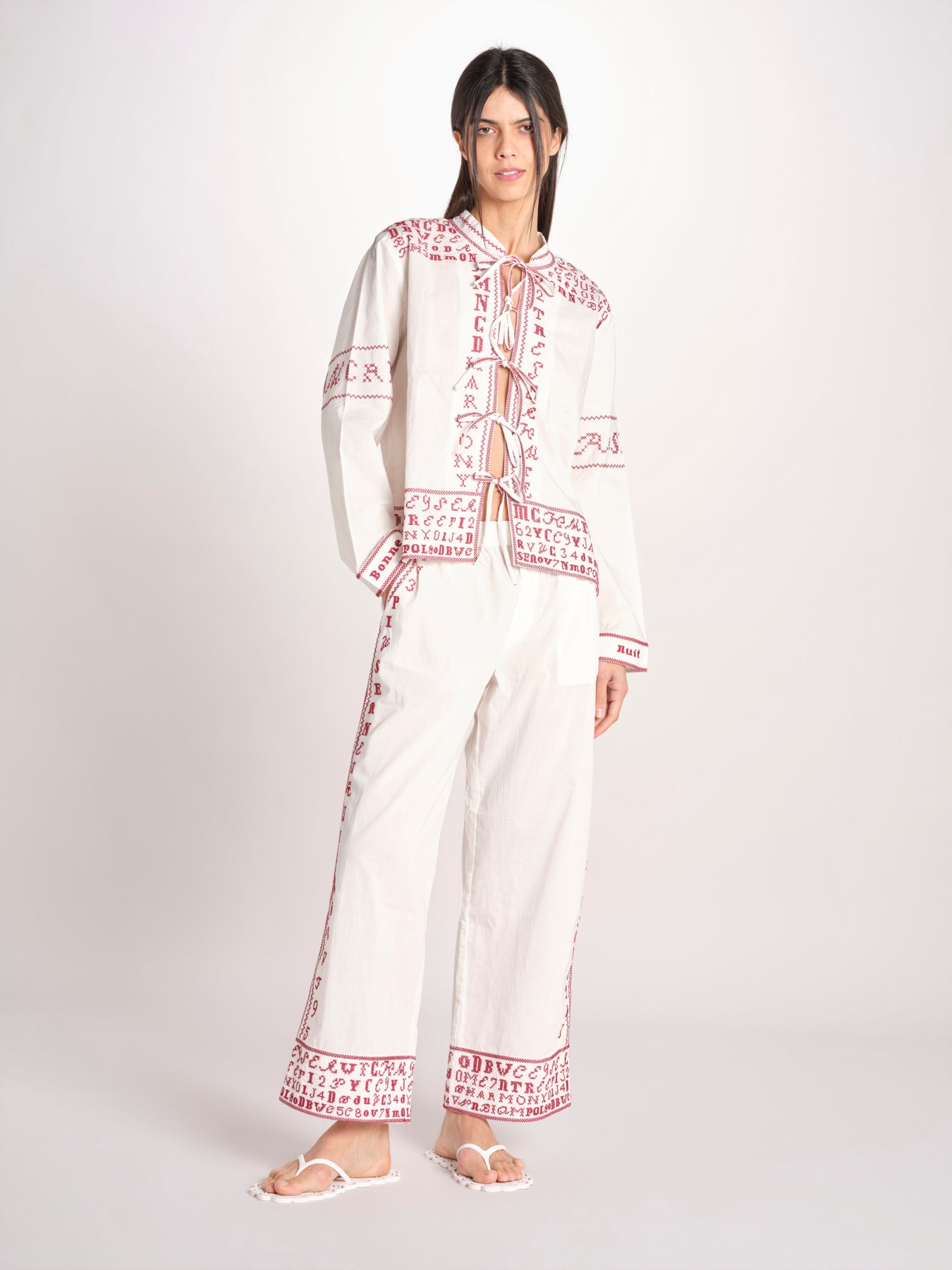 set pigiama 801 WHITE sea ny 