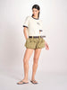 short con tasconi e cuciture