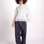 soutache blouse IYLA 056 WHITE sea ny 