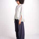 soutache blouse IYLA 056 WHITE sea ny 