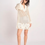 tunica in crochet MALYN TUNIC 736 CREAM sea ny 