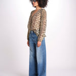 top scollo v PRINT027 CREAM sea ny 