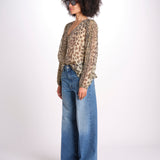 top scollo v PRINT027 CREAM sea ny 