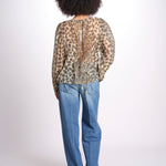 top scollo v PRINT027 CREAM sea ny 