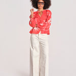 camicia con ricamo fiori SERAFINA 099 POPPY sea ny 