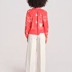 camicia con ricamo fiori SERAFINA 099 POPPY sea ny 