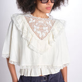 camicia lace capelet SHANNA121 CREAM sea ny 
