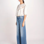 camicia cappa in pizzo SOFIA 042 CREAM sea ny 