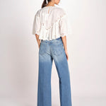 camicia cappa in pizzo SOFIA 042 CREAM sea ny 