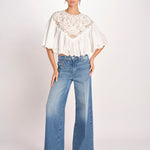camicia cappa in pizzo SOFIA 042 CREAM sea ny 