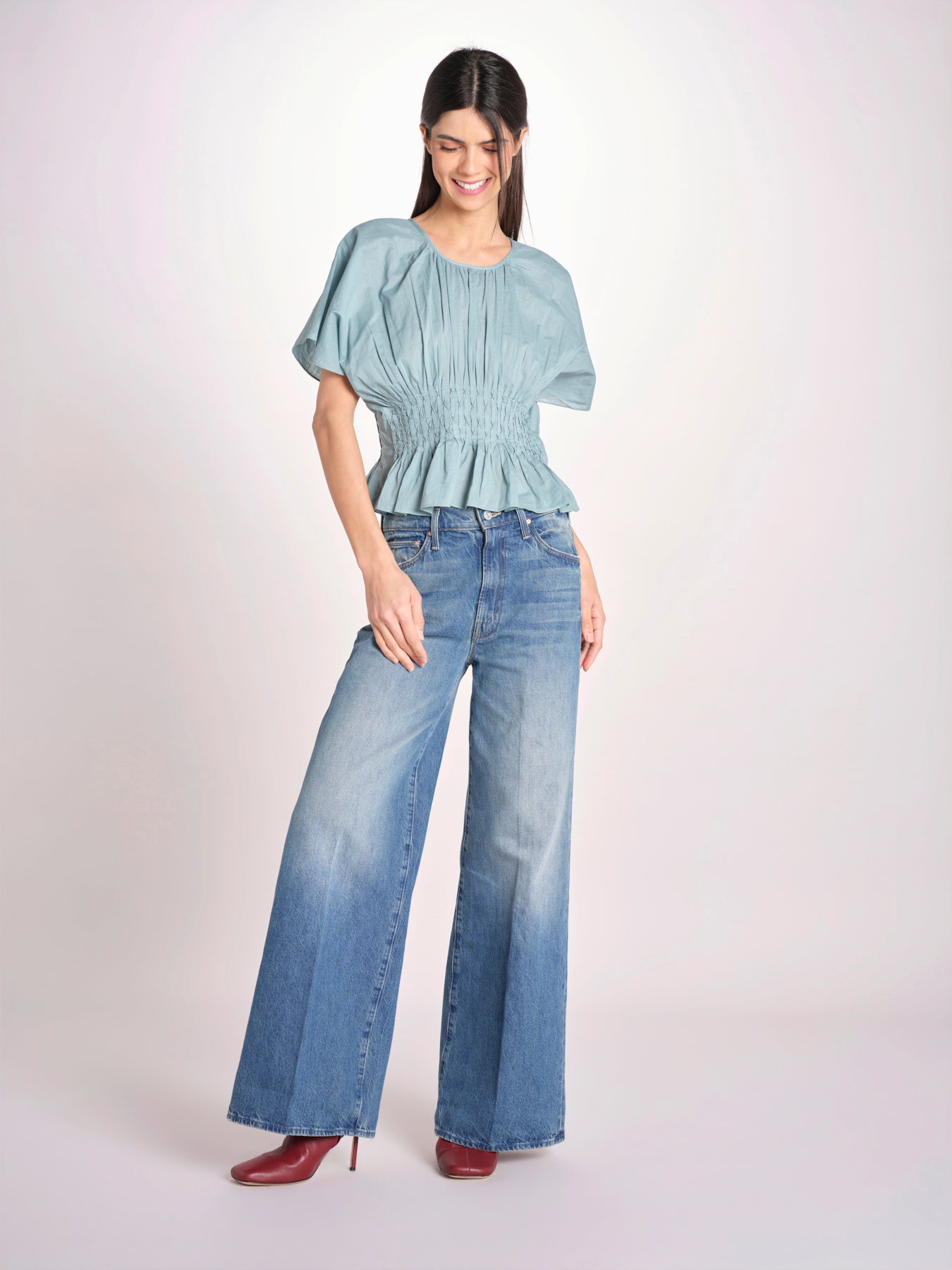top con punto smoke VIOLET 109 BLUE sea ny 