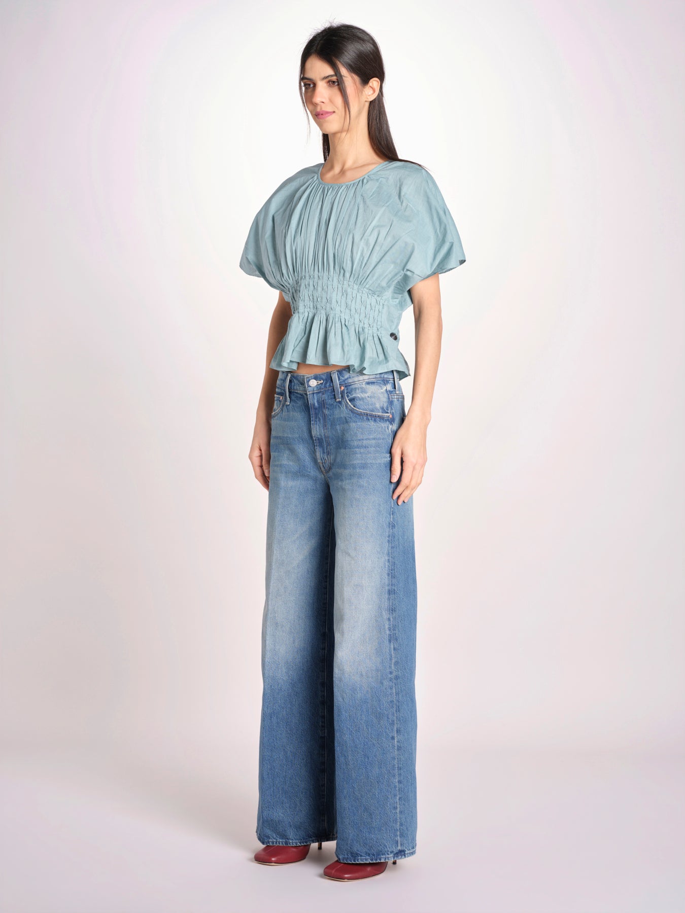 top con punto smoke VIOLET 109 BLUE sea ny 
