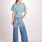 top con punto smoke VIOLET 109 BLUE sea ny 